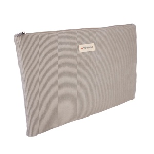 Sacoche ordinateur 15" velours côtelé 9