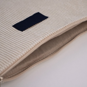 Sacoche ordinateur 15" velours côtelé 11