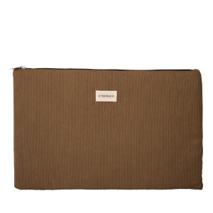 Sacoche ordinateur 15" velours côtelé 3