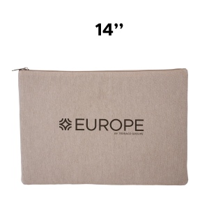 Sacoche ordinateur 14" coton recyclé 4