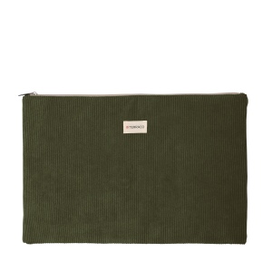 Sacoche ordinateur 14" velours côtelé 7