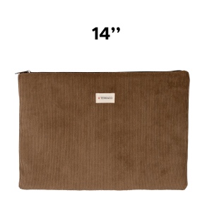 Sacoche ordinateur 14" velours côtelé 3