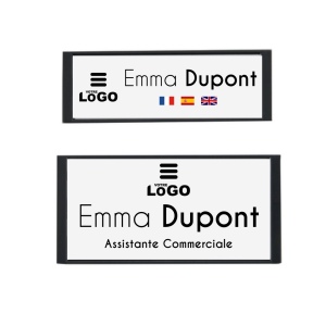 Badge nominatif magnétique - Europe