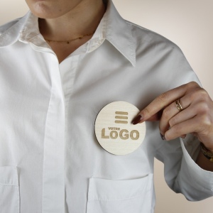Badge BOIS 30 ou 40 mm - France 2
