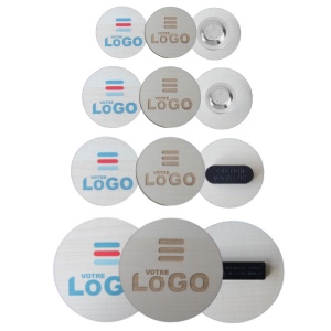 Badge BOIS 30 ou 40 mm - France