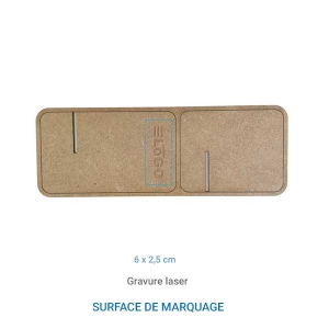 Support Carte de visite en Bois - France 4