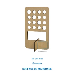 Support en bois 16 stylos - France 4