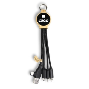 Câble de charge 6 en 1 lumineux Bambou