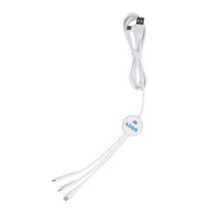 Câble long 6 en1 Aluminium 120cm
