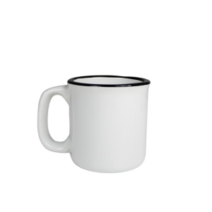 Tasse céramique TOMY rebord noir - 250 ml