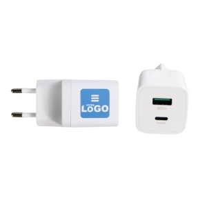 Chargeur USB 20W 2 ports Usb, prise UE