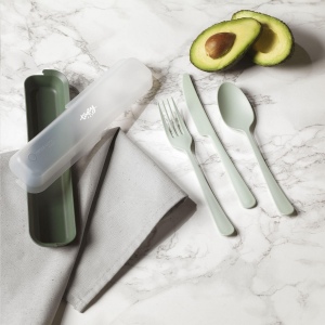 Set de couverts 3 pièces en plastique réutilisable de la marque Circulware 11