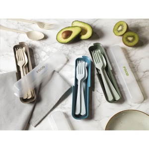 Set de couverts 6 pièces en plastique réutilisable de la marque Circulware 16