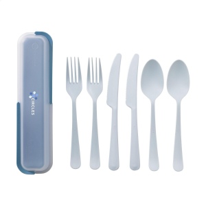 Set de couverts 6 pièces en plastique réutilisable de la marque Circulware 8