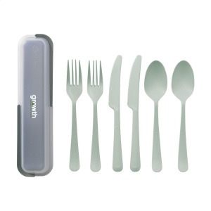Set de couverts 6 pièces en plastique réutilisable de la marque Circulware 10