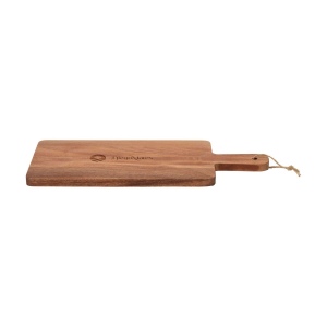 Belle et spacieuse planche de service Wooosh en bois d'acacia certifié FSC 100%, une essence de bois robuste et à l'aspect chaleureux 5