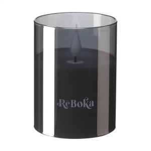 Bougie LED dans un chic verre fumé de la marque Wooosh 3