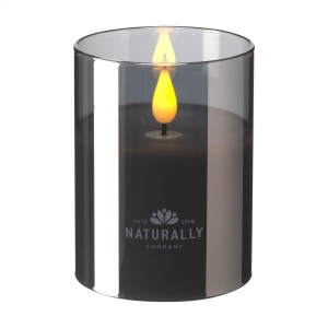 Bougie LED dans un chic verre fumé de la marque Wooosh 2