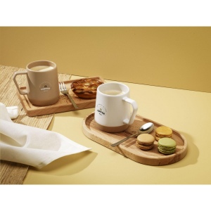 Plateau de service luxueux en bois de hêtre vaporisé 6