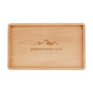 Plateau de service luxueux en bois de hêtre vaporisé 5