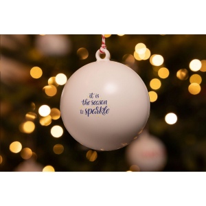 Boule de Noël en plastique recyclé 20