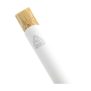 Stylo à bille fin à encre bleue avec corps en aluminium 100% recyclé avec finition caoutchoutée et clip en métal robuste 15