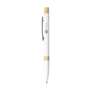 Stylo à bille fin à encre bleue avec corps en aluminium 100% recyclé avec finition caoutchoutée et clip en métal robuste 3