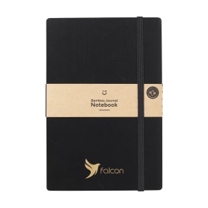 Bamboo Journal Naked Spine Notebook Black A5