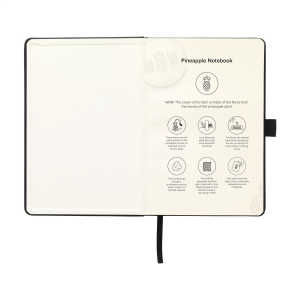 Carnet A5 à couverture rigide en simili cuir ananas 12