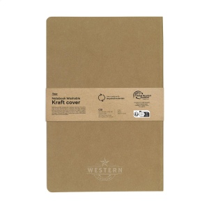 Carnet au format A5 recyclé avec couverture en kraft lavable 5