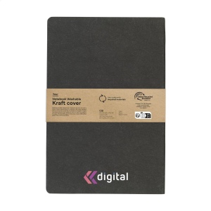 Carnet au format A5 recyclé avec couverture en kraft lavable 7
