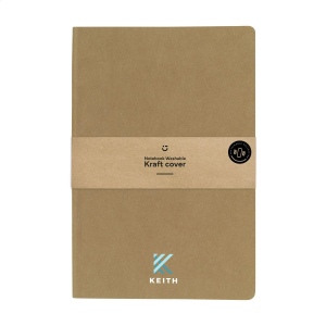 Carnet au format A5 recyclé avec couverture en kraft lavable 2