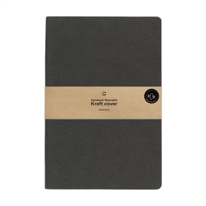 Carnet au format A5 recyclé avec couverture en kraft lavable 4