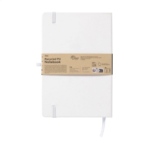 Carnet A5 avec couverture rigide en PU recyclé et environ 96 feuilles/192 pages de papier blanc ligné certifié GRS (70 g/m²) 7