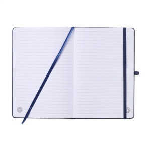 Carnet A5 avec couverture rigide en PU recyclé et environ 96 feuilles/192 pages de papier blanc ligné certifié GRS (70 g/m²) 18