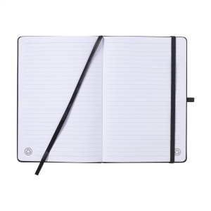 Carnet A5 avec couverture rigide en PU recyclé et environ 96 feuilles/192 pages de papier blanc ligné certifié GRS (70 g/m²) 19