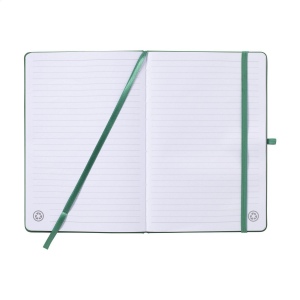 Carnet A5 avec couverture rigide en PU recyclé et environ 96 feuilles/192 pages de papier blanc ligné certifié GRS (70 g/m²) 20