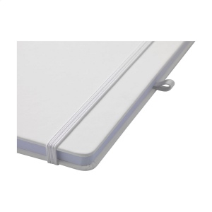 Carnet A5 avec couverture rigide en PU recyclé et environ 96 feuilles/192 pages de papier blanc ligné certifié GRS (70 g/m²) 22