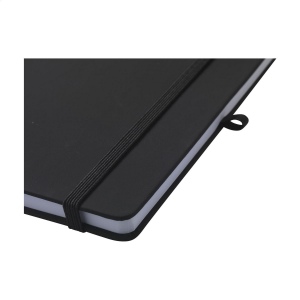 Carnet A5 avec couverture rigide en PU recyclé et environ 96 feuilles/192 pages de papier blanc ligné certifié GRS (70 g/m²) 24