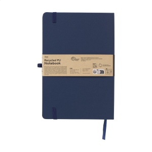 Carnet A5 avec couverture rigide en PU recyclé et environ 96 feuilles/192 pages de papier blanc ligné certifié GRS (70 g/m²) 8