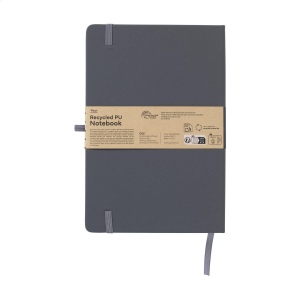 Carnet A5 avec couverture rigide en PU recyclé et environ 96 feuilles/192 pages de papier blanc ligné certifié GRS (70 g/m²) 11