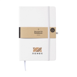 Carnet A5 avec couverture rigide en PU recyclé et environ 96 feuilles/192 pages de papier blanc ligné certifié GRS (70 g/m²) 2