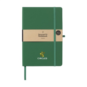 Carnet A5 avec couverture rigide en PU recyclé et environ 96 feuilles/192 pages de papier blanc ligné certifié GRS (70 g/m²) 5