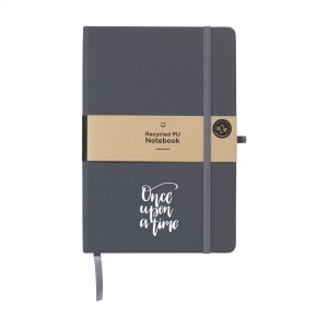 Carnet A5 avec couverture rigide en PU recyclé et environ 96 feuilles/192 pages de papier blanc ligné certifié GRS (70 g/m²) 6