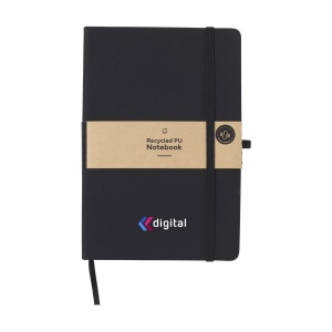 Carnet A5 avec couverture rigide en PU recyclé et environ 96 feuilles/192 pages de papier blanc ligné certifié GRS (70 g/m²) 4