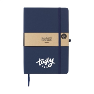 Carnet A5 avec couverture rigide en PU recyclé et environ 96 feuilles/192 pages de papier blanc ligné certifié GRS (70 g/m²) 3