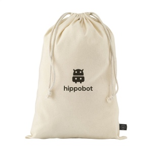 Gift Pouch Naturel GRS Recycled Cotton (150 g/m²) L