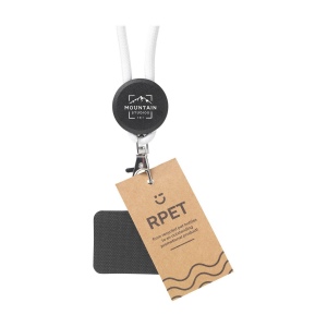 Cordelière téléphonique régable avec cordon rond fabriqué en 100% polyester GRS RPET 15