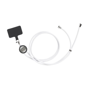 Cordelière téléphonique régable avec cordon rond fabriqué en 100% polyester GRS RPET 7