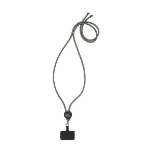 Cordelière téléphonique régable avec cordon rond fabriqué en 100% polyester GRS RPET 2